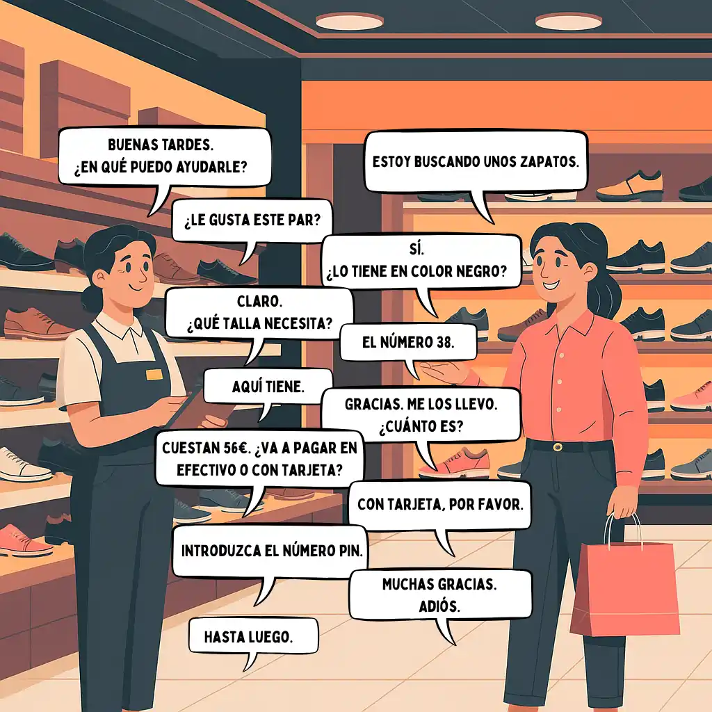 Everyday Spanish Survival Guide at a Shop