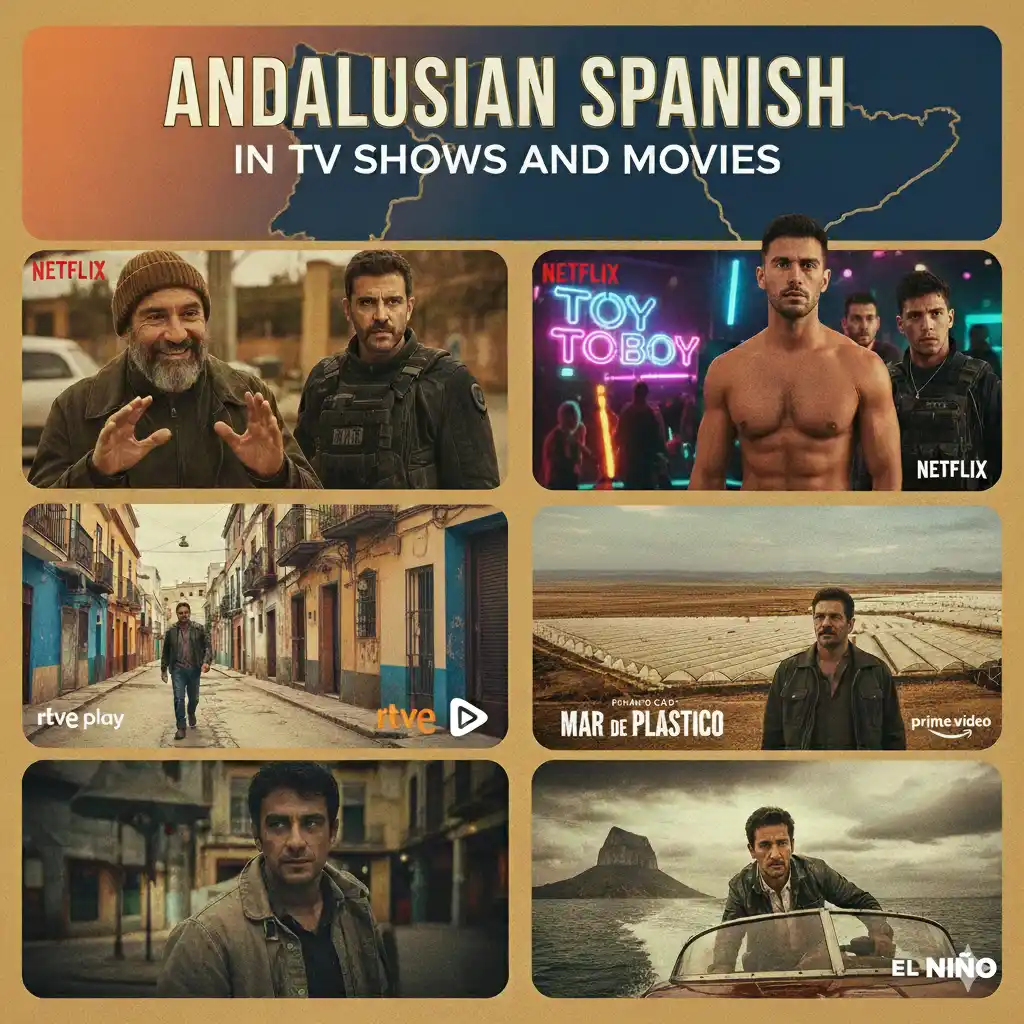 Andalusian Spanish in TV shows and movies